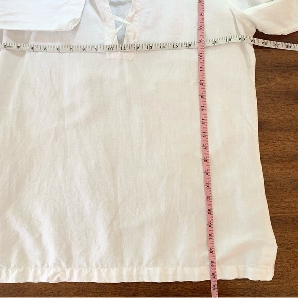 Columbia X.C.O. Lace Up Linen Blend Tunic Top Large - Picture 10 of 11